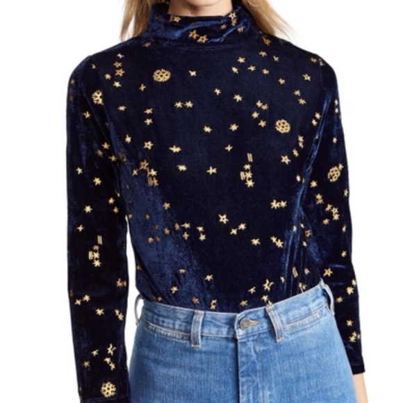 Samantha Pleet Celestial Velvet Body Suit - Picture 2 of 16